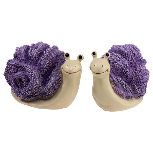 Koristeetanat koristefiguurit violetti beige laventeli 12cm 2kpl