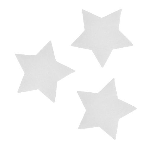 kohteita Koristeelliset tähdet valkoiset 7cm 8kpl