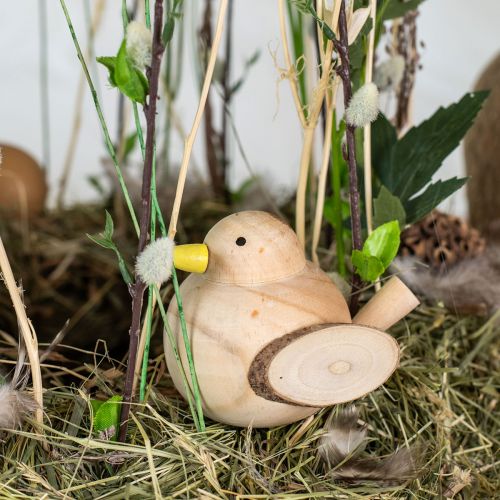 Floristik24 Koristelintuja puiset linnut pöytäkoristeet kevätluonto 5cm 6 kpl