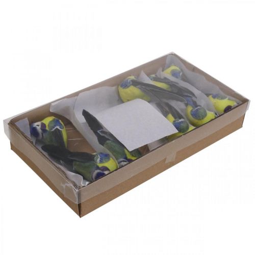 kohteita Deco Birds on Wire Spring Deco Blue Tit 10×3cm 9kpl