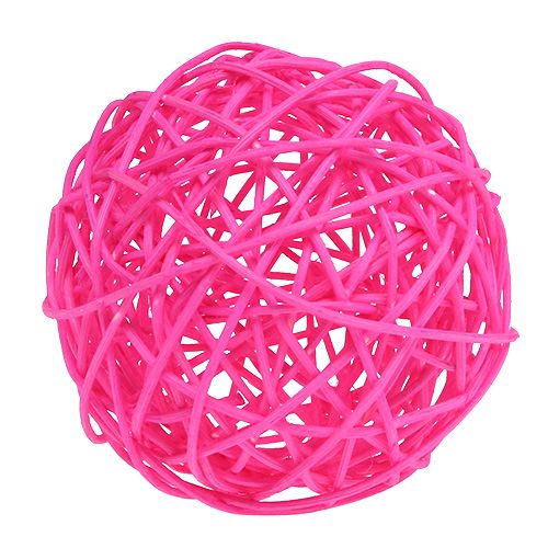 Floristik24 Dekoball Pink 10cm 6kpl