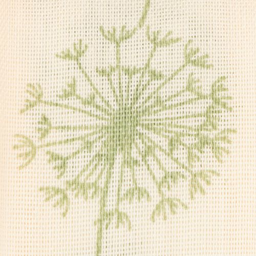 kohteita Koristeellinen nauha, lahjanauha, voikukkakuvio, kermanvärinen, 40 mm, 15 m