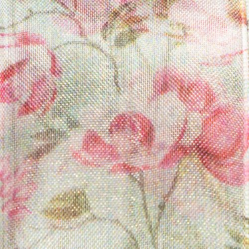 kohteita Kukkakuvioinen lahjanauha eleganttiin lahjapaketointiin, 15 m