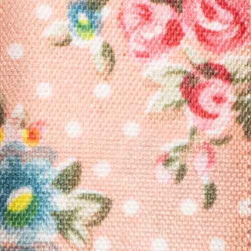 kohteita Lahjanauha kukkakuviolla leikkisiin lahjoihin ja askarteluun, 2,5 cm leveä, 15 m pitkä