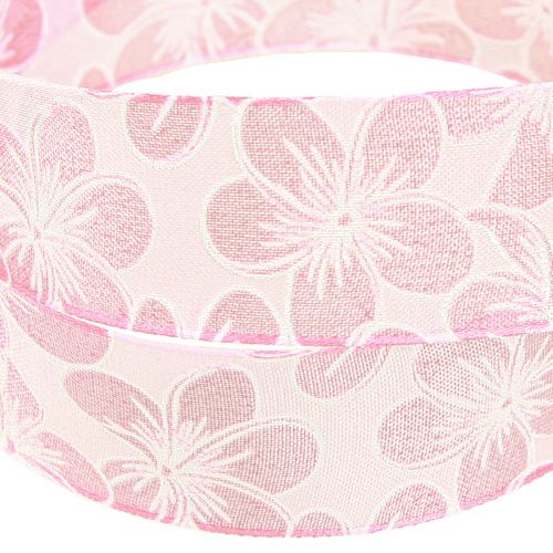 kohteita Koristeellinen kukkanauha lahjanauha kevät pinkki 25mm 20m