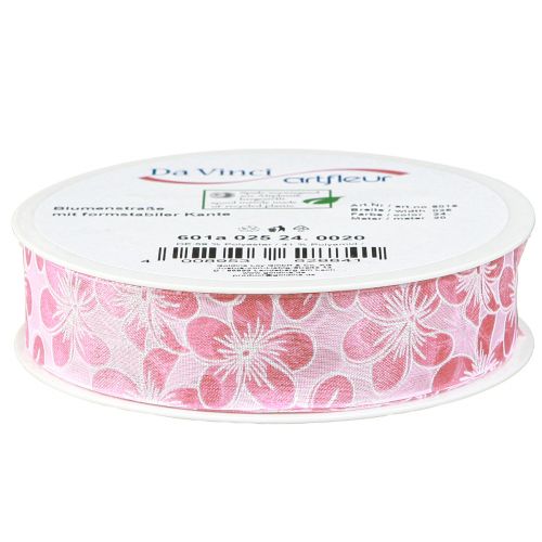 kohteita Koristeellinen kukkanauha lahjanauha kevät pinkki 25mm 20m
