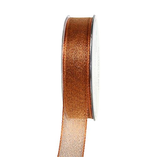 Koristeellinen nauha, jossa lurex-nauhat kupari 25mm 20m ostaa | Floristik24.fi