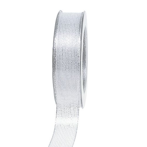 Koristenauha lurex raidoilla hopea 25mm 20m ostaa | Floristik24.fi