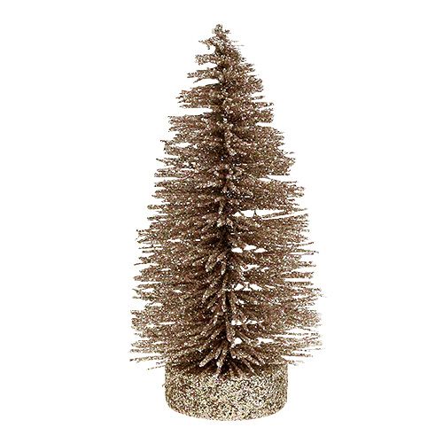 Floristik24 Koristepuu kimalteleva vaalea kulta H14cm 4kpl