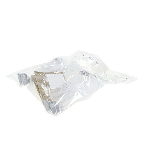 Floristik24 Koristeellinen figuurikarhu höyhenillä valkoinen 12cm 2kpl