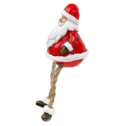 Floristik24 Koristefiguuri Joulupukki istuva 6,5cm L10cm 4kpl