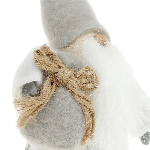 Floristik24 Koristeellinen kuva Joulupukki 13cm harmaa, valkoinen 2kpl