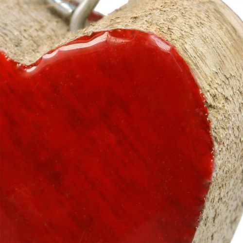kohteita Koristeellinen ripustin puiset sydämet koristesydämet punaiset Ø5-5,5cm 12 kpl