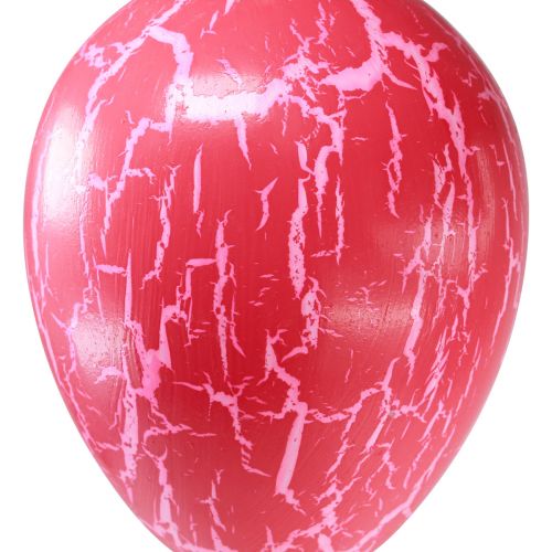 kohteita Koristeellinen ripustin pääsiäismunat keltainen/vaaleanpunainen/punainen craquelure Ø8,5cm 3kpl