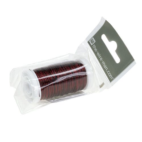 kohteita Deco Emaled Wire Wine Red Ø0.50mm 50m 100g