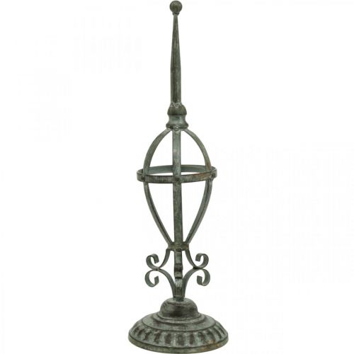 Seppeleteline metallinen antiikki look, pöytäkoristelu shabby chic H51cm