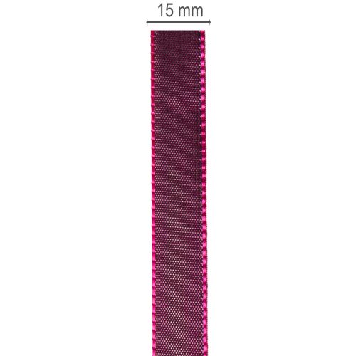 Kapea taftilahjanauha luoviin koristeluihin, 15 mm leveä, 50 m pitkä | Floristik24.fi