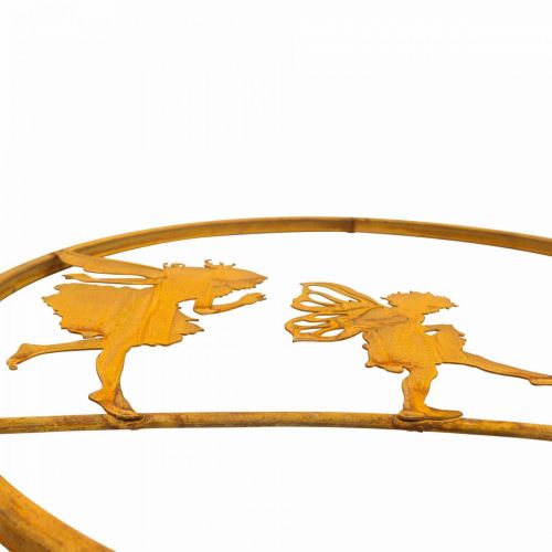 Floristik24 Koristerengas metallihaltiat ruostekoristeet patina metallikoristeet Ø38cm