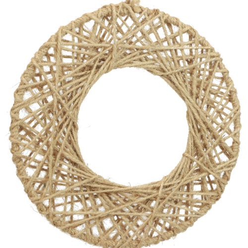 kohteita Koristeellinen sormus juuttipäällysteinen riippukoriste boho koristelu Ø28cm 4kpl