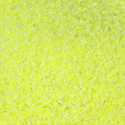 kohteita Koristehiekkaa keltainen neonvärinen hiekka 0,5 mm neonkeltainen hiekka 1 kg