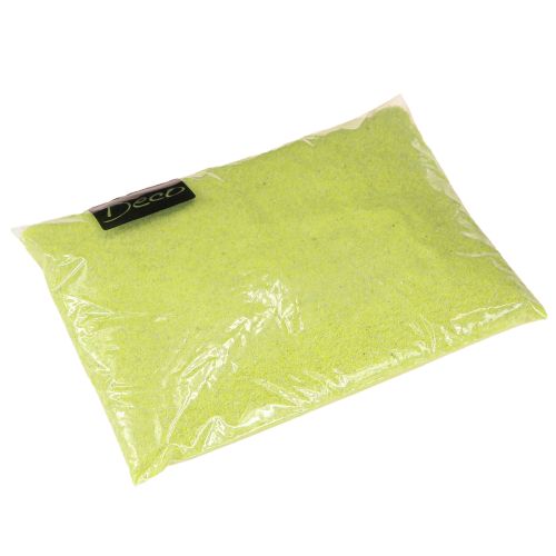 kohteita Koristehiekkaa keltainen neonvärinen hiekka 0,5 mm neonkeltainen hiekka 1 kg