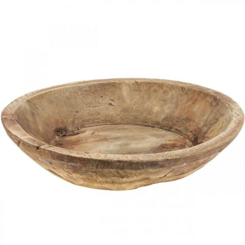 Floristik24 Koristekulho puinen kulho pyöreä Ø41-50cm K9,5-11,5cm Natural