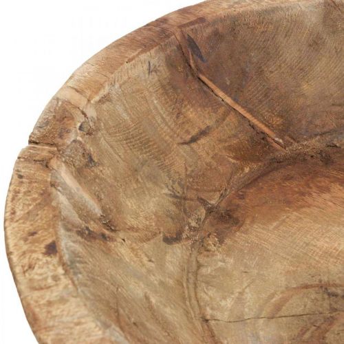 Floristik24 Koristekulho puinen kulho pyöreä Ø41-50cm K9,5-11,5cm Natural