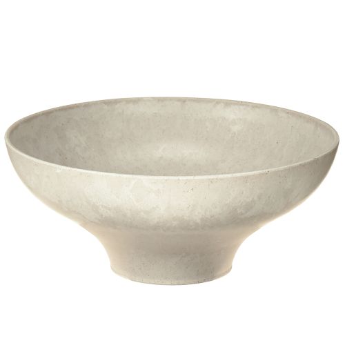 Koristeellinen kulho pohjalla muovikulho pyöreä kermanvärinen Ø19cm K8cm