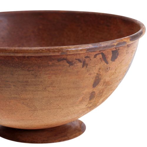 Floristik24 Koristekulho metallikulho ruostekoriste vintage Ø34cm H12cm