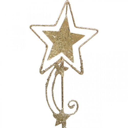 kohteita Deco plug star kultaa kimalteleva H54cm 4kpl