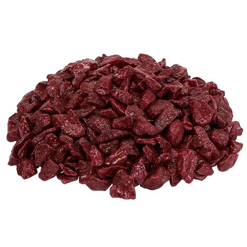 Floristik24 Koristekivet 9mm - 13mm 2kg Burgundy