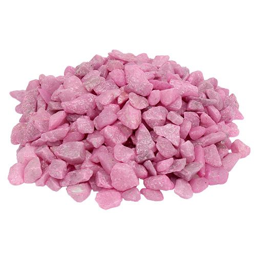 Floristik24 Koristekivet 9mm - 13mm pinkki 2kg