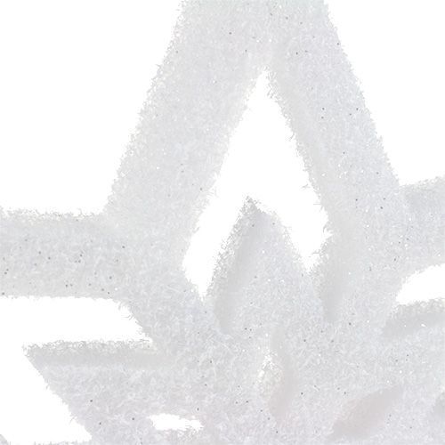 kohteita Koristeellinen tähti valkoinen, lumipeite 28cm L40cm 1 kpl