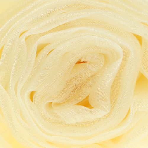 Floristik24 Koristeellinen kangas organza kerma 150cm x 300cm