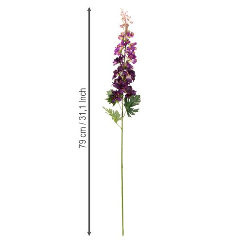 kohteita Koristeellinen delphinium tekokukkana tyylikkäisiin kukka-asenteihin, 79 cm, 3 kpl