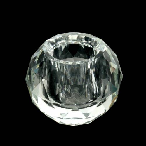 Kynttilänjalka timanttikirkas Ø5cm pöytäkoriste