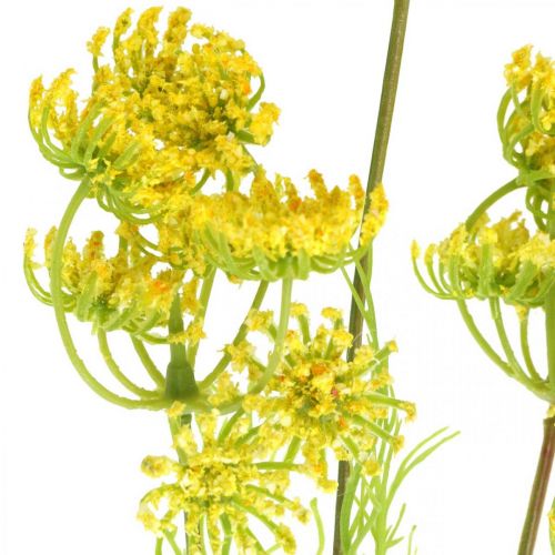 Floristik24 Keltainen tilli Keinokasvi Tilli koristeluun L80cm