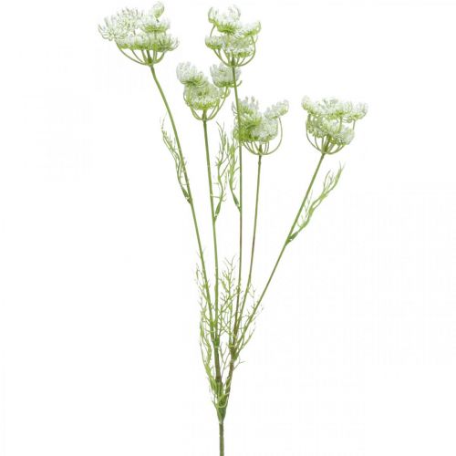 Kukkiva tilli, tekokasvi, tekoyrtit vihreä, valkoinen L80cm