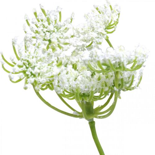 Floristik24 Kukkiva tilli, tekokasvi, keinoyrtit vihreä, valkoinen L80cm