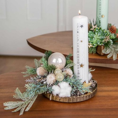 Floristik24 Ohdakeoksa keinojäähdytetty koristeoksa talvi 55cm 3kpl