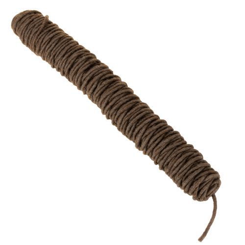 kohteita Ruskeaa villanarua, 55 m koristenarua kukkakauppoihin ja askarteluun