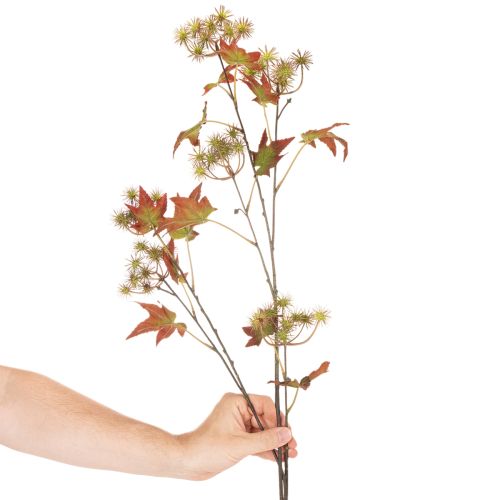 Keinotekoinen syksyinen eukalyptuspuun oksa lehdillä ja hedelmätertuilla, 132 cm | Floristik24.fi