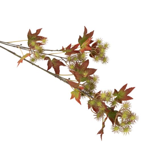 Keinotekoinen syksyinen eukalyptuspuun oksa lehdillä ja hedelmätertuilla, 132 cm | Floristik24.fi