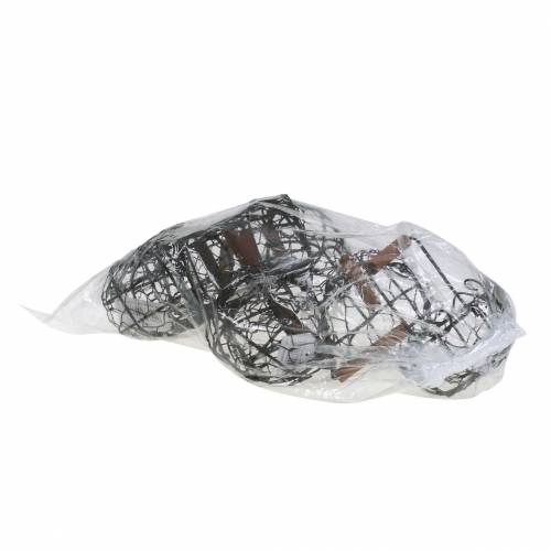 kohteita Minilankakorivariaatio puisella kahvalla, ruosteenruskea, K10,5-11,5cm, 9 kpl