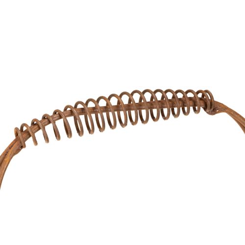 kohteita Soikea metallikori kahvalla, puutarhakoriste, ruosteenvärinen viimeistely, 30/25 cm, 2 kpl setti