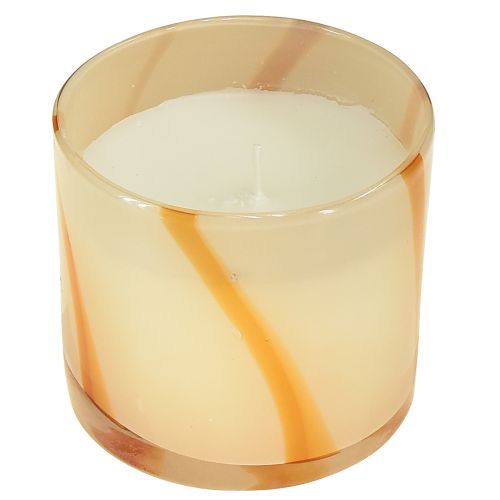 Lasinen tuoksukynttilä Citronella retro design kynttilä Ø8cm K8cm