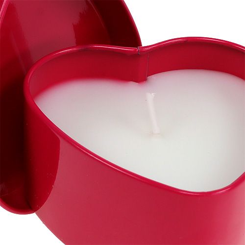 Floristik24 Tuoksukynttilä sydämen muotoinen pinkki 7cm x 3,5cm 1 kpl