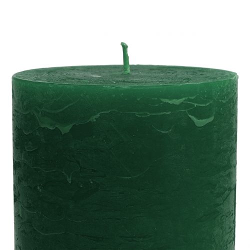 kohteita Yksiväriset kynttilät tummanvihreät 85x120mm 2 kpl