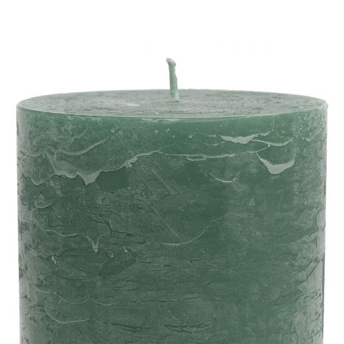 kohteita Yksiväriset kynttilät vihreät 85x150mm 2kpl