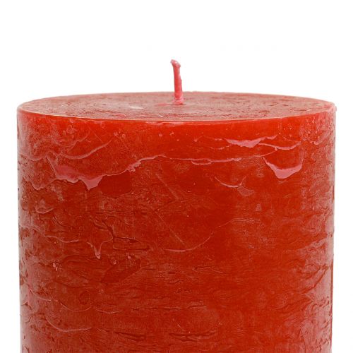 kohteita Yksiväriset kynttilät oranssit 85x120mm 2kpl
